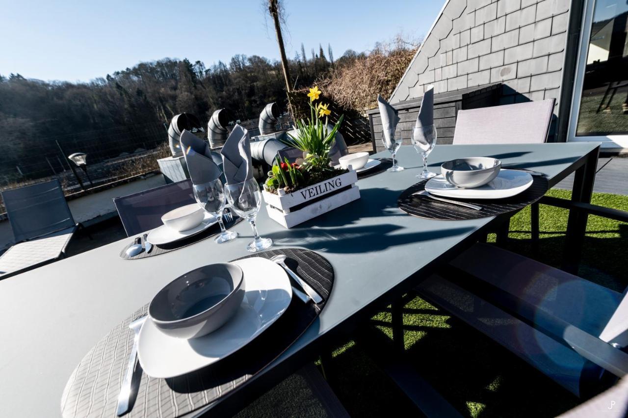 Les 3 Chapeaux Dinant 6P Les Canotiers 4P Avec Terrasse Le Melon 2P Sans Terrasse Bagian luar foto
