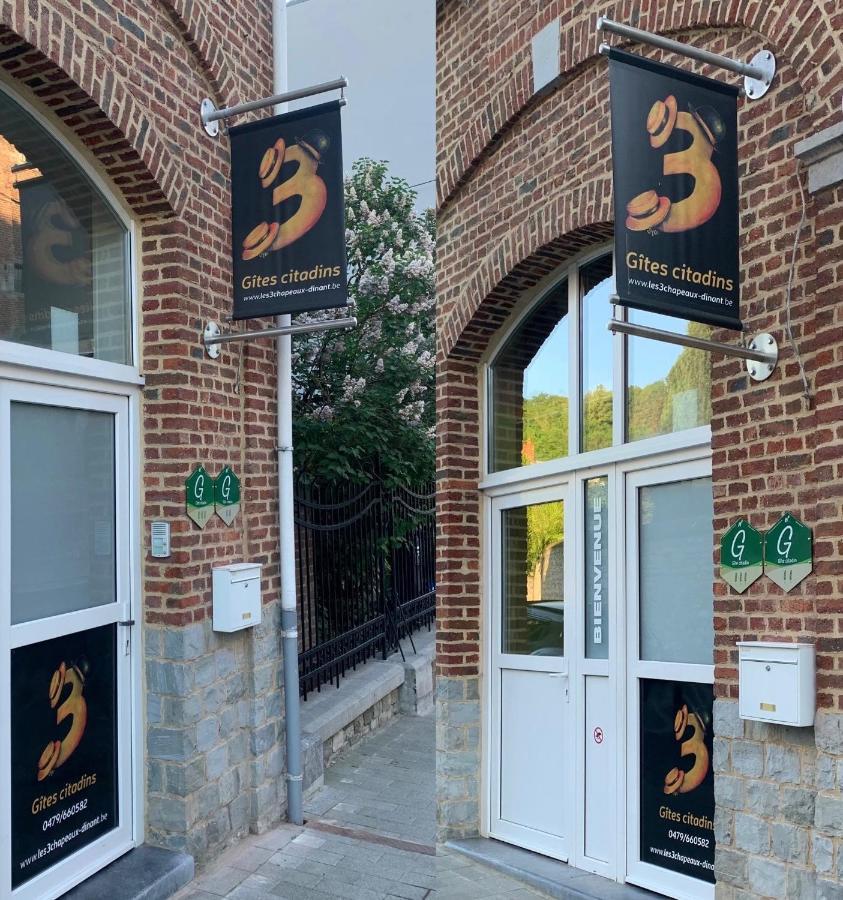 Les 3 Chapeaux Dinant 6P Les Canotiers 4P Avec Terrasse Le Melon 2P Sans Terrasse Bagian luar foto